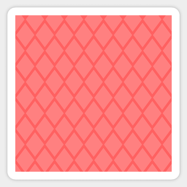 Pink Diamond Pattern Sticker by A2Gretchen